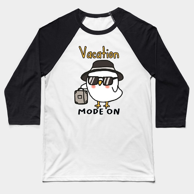 Vacation mode on Baseball T-Shirt by MasutaroOracle